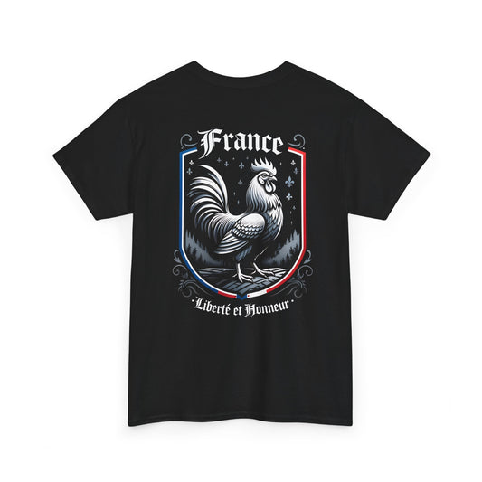 Unisex T-Shirt mit Hahn und Spruch - Frankreich