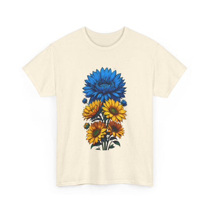 Unisex T-Shirt mit Blumen - Ukraine