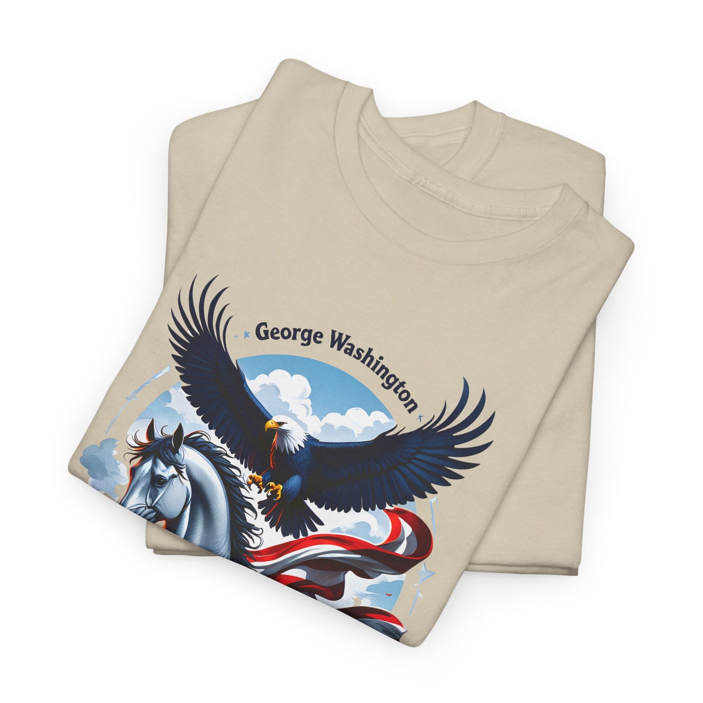 Unisex T-Shirt mit Georg Washington Spruch - USA