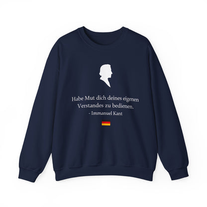 Unisex Sweatshirt mit Zitat - Immanuel Kant - Mut zum Verstand