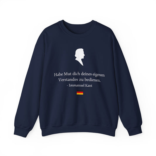 Unisex Sweatshirt mit Zitat - Immanuel Kant - Mut zum Verstand