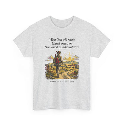 Unisex T-Shirt mit Zitat - Eichendorff - In die weite Welt