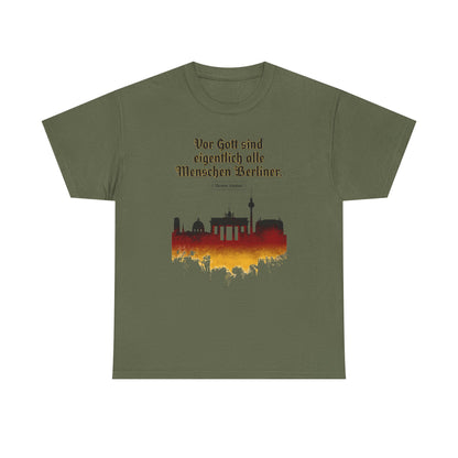 Unisex T-Shirt mit Zitat - Theodor Fontane - Menschen vor Gott
