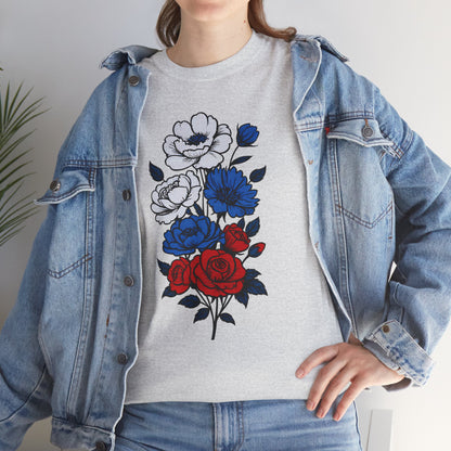 Unisex T-Shirt mit Blumen - Russland
