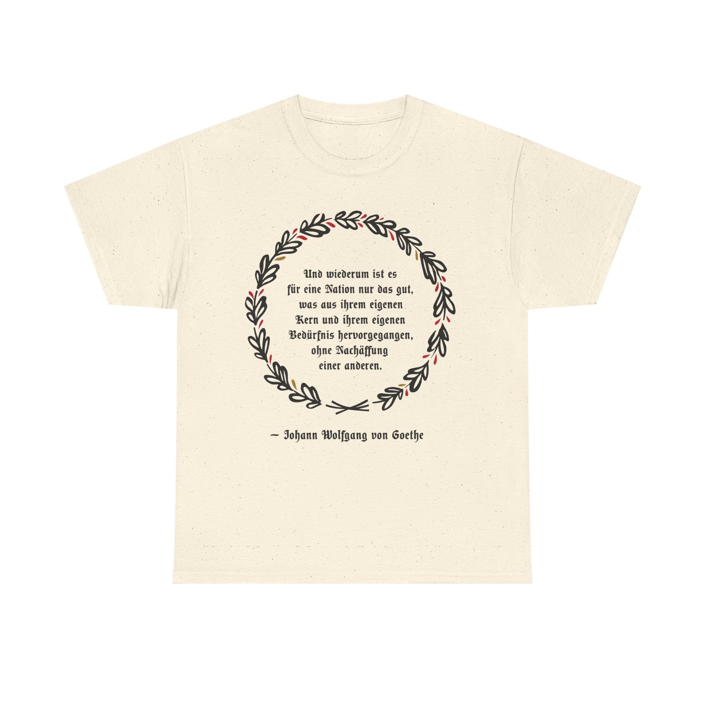 Unisex T-Shirt mit Zitat - Goethe - Nachäffung