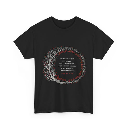 Unisex T-Shirt mit Zitat - Hermann Hesse - Ei