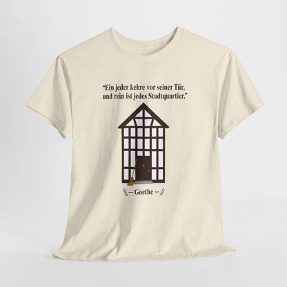 Unisex T-Shirt mit Zitat - Goethe - Stadtquartier