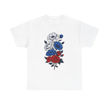 Unisex T-Shirt mit Blumen - Russland