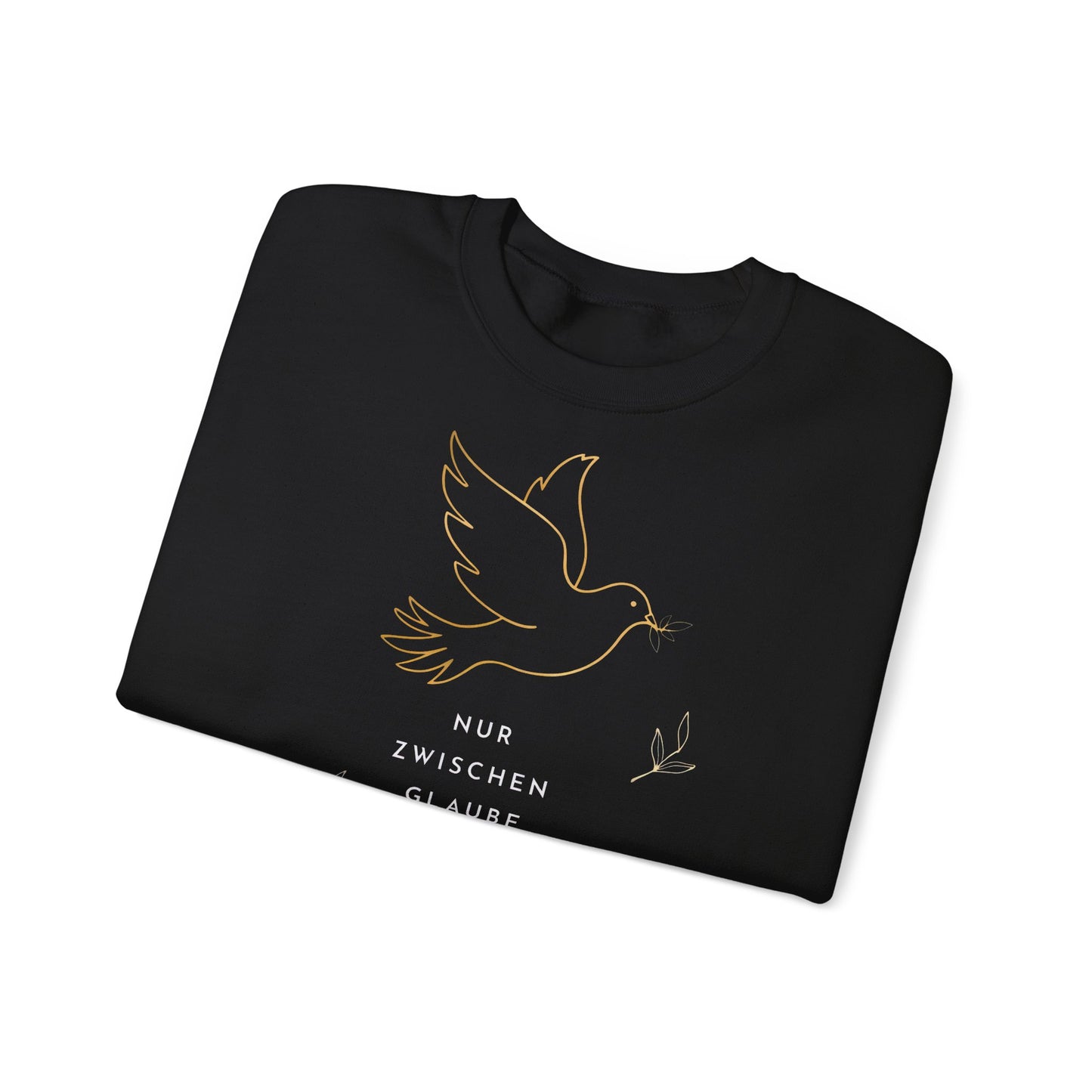 Unisex Sweatshirt mit Zitat - Friedrich Schiller - Glaube und Friede