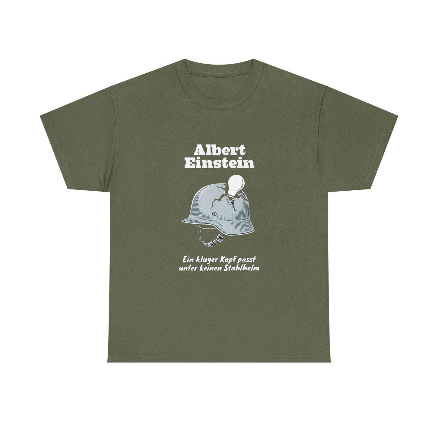 Unisex T-Shirt mit Zitat - Albert Einstein - Kluger Kopf