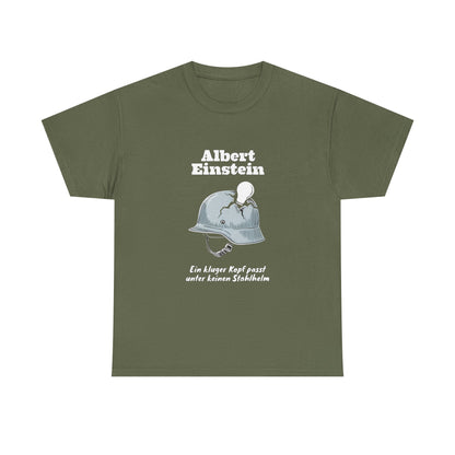 Unisex T-Shirt mit Zitat - Albert Einstein - Kluger Kopf