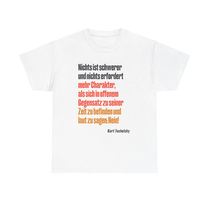 T-Shirt mit Zitat - Kurt Tucholsky - Gegensatz