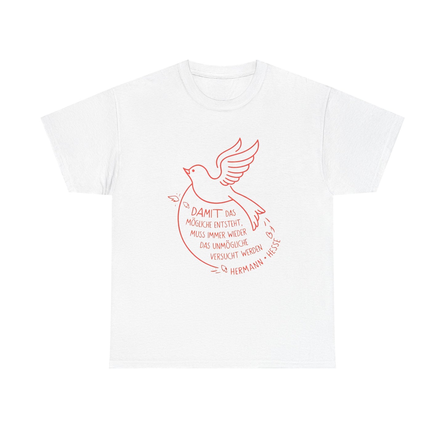 Unisex T-shirt with quote - Hermann Hesse - Impossible