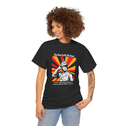 Unisex T-Shirt mit Zitat - Heinrich Heine