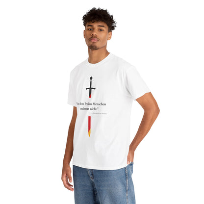 Unisex T-Shirt mit Zitat - Schiller - Erzittert nicht