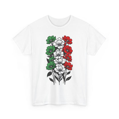 Unisex T-Shirt mit Blumen - Italien