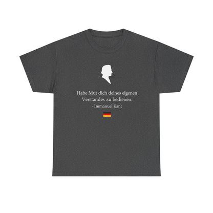 Unisex T-Shirt mit Zitat - Immanuel Kant - Mut zum Verstand