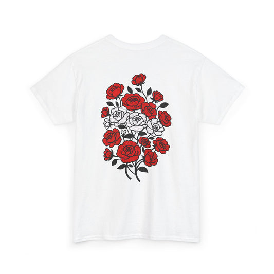 T-Shirt mit Blumen - Österreich (Druck hinten)