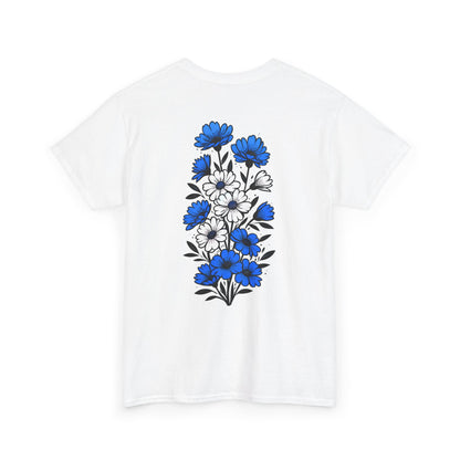 T-Shirt mit Blumen - Griechenland (Druck hinten)