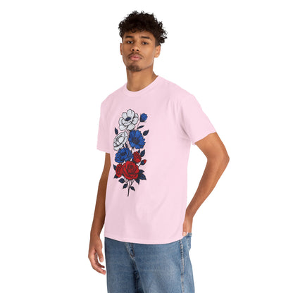 Unisex T-Shirt mit Blumen - Russland