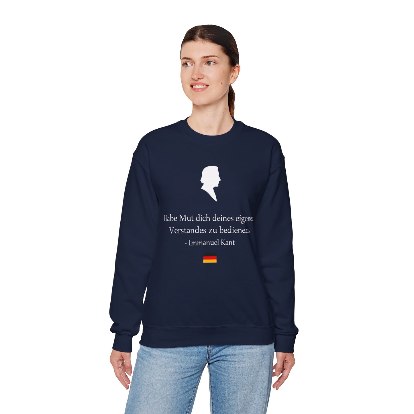Unisex Sweatshirt mit Zitat - Immanuel Kant - Mut zum Verstand