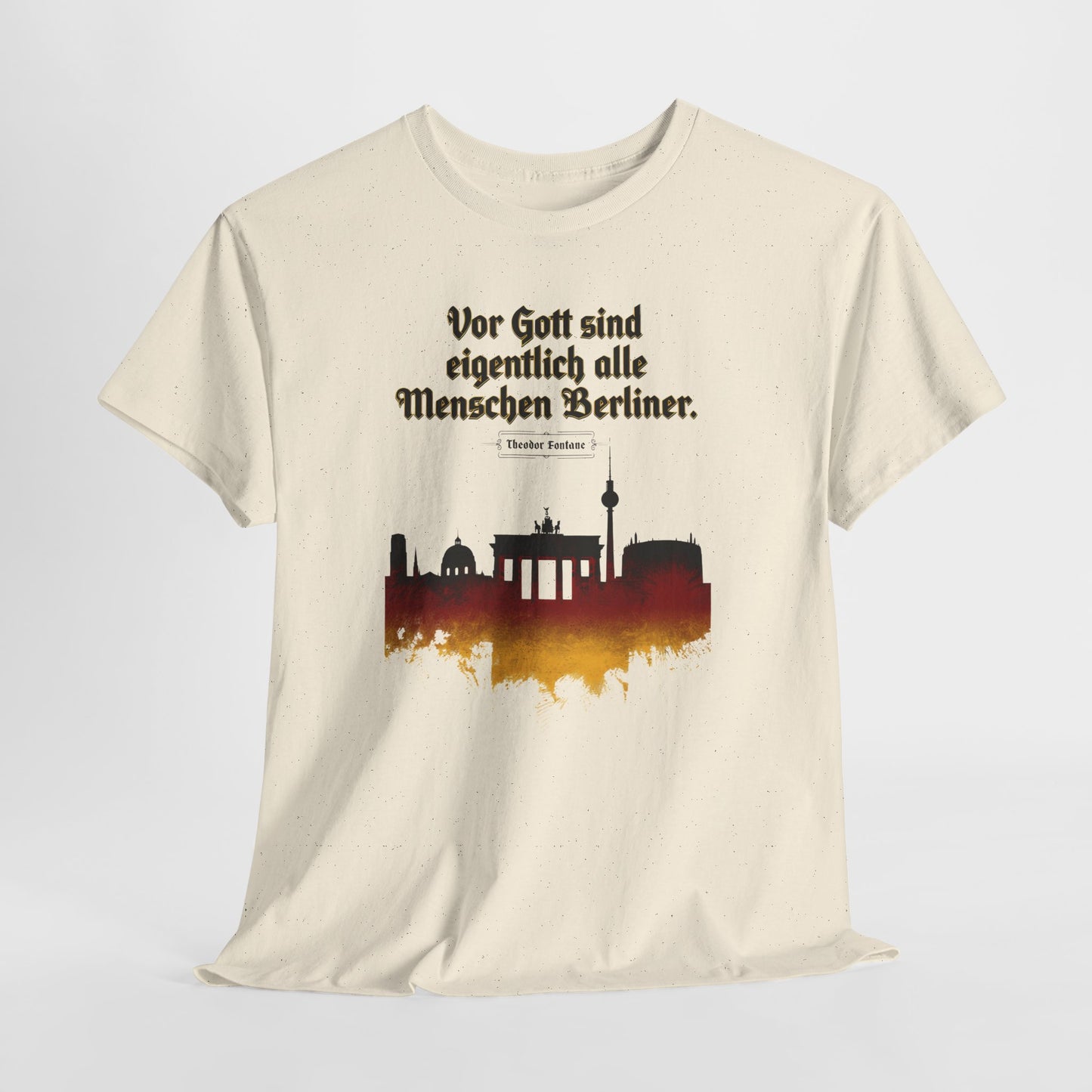 Unisex T-Shirt mit Zitat - Theodor Fontane - Menschen vor Gott