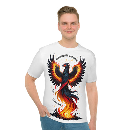 Lockeres Herren T-Shirt mit Phönix und Datum - Deutschland