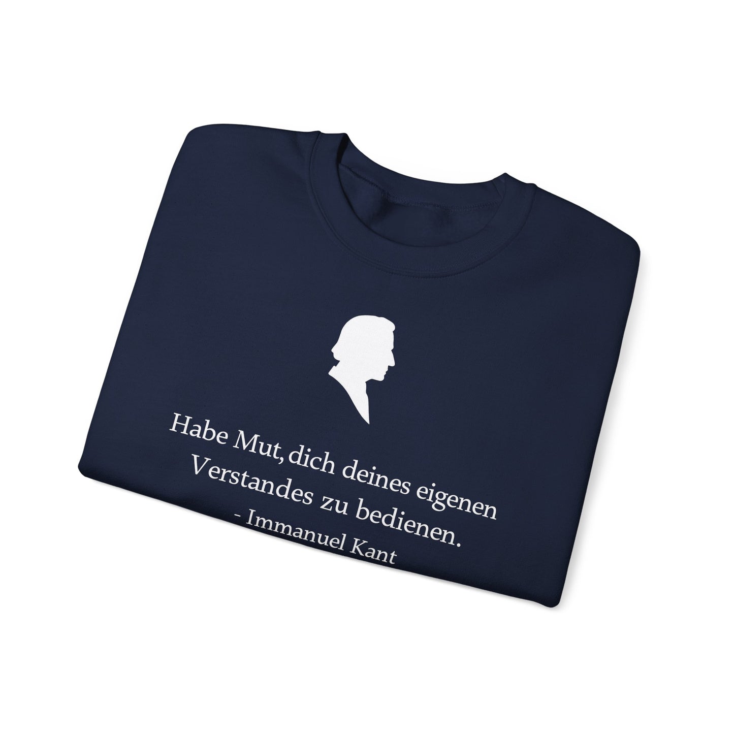 Unisex Sweatshirt mit Zitat - Immanuel Kant - Mut zum Verstand
