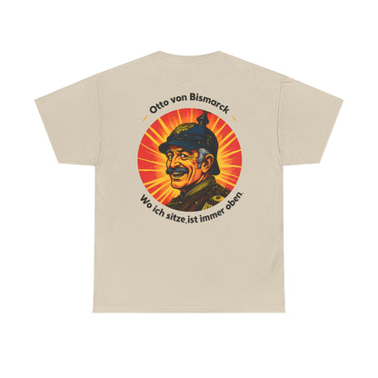 Unisex T-Shirt mit Bismarck und Zitat - Deutschland (Druck hinten)