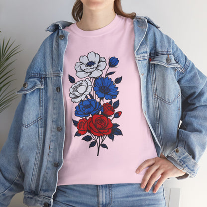 Unisex T-Shirt mit Blumen - Russland