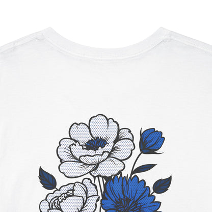 T-Shirt mit Blumen - Russland (Druck hinten)