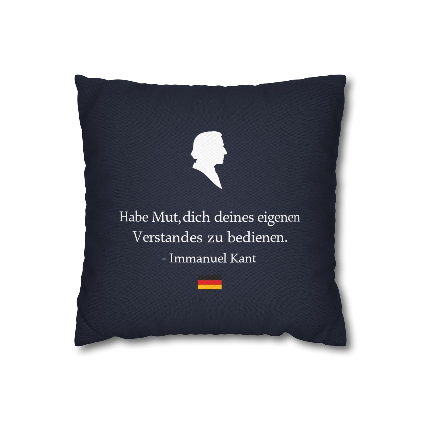 Kissenbezug mit Zitat - Immanuel Kant - Mut zum Verstand