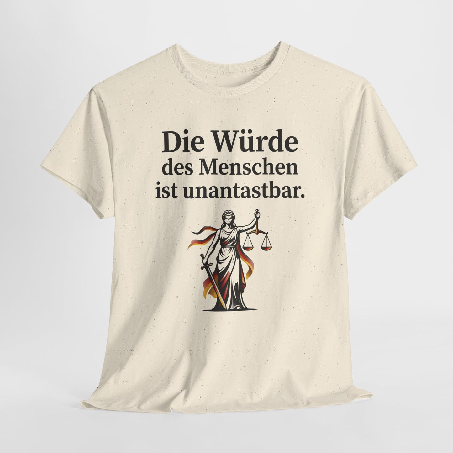 Unisex T-Shirt aus Baumwolle - Würde unantastbar