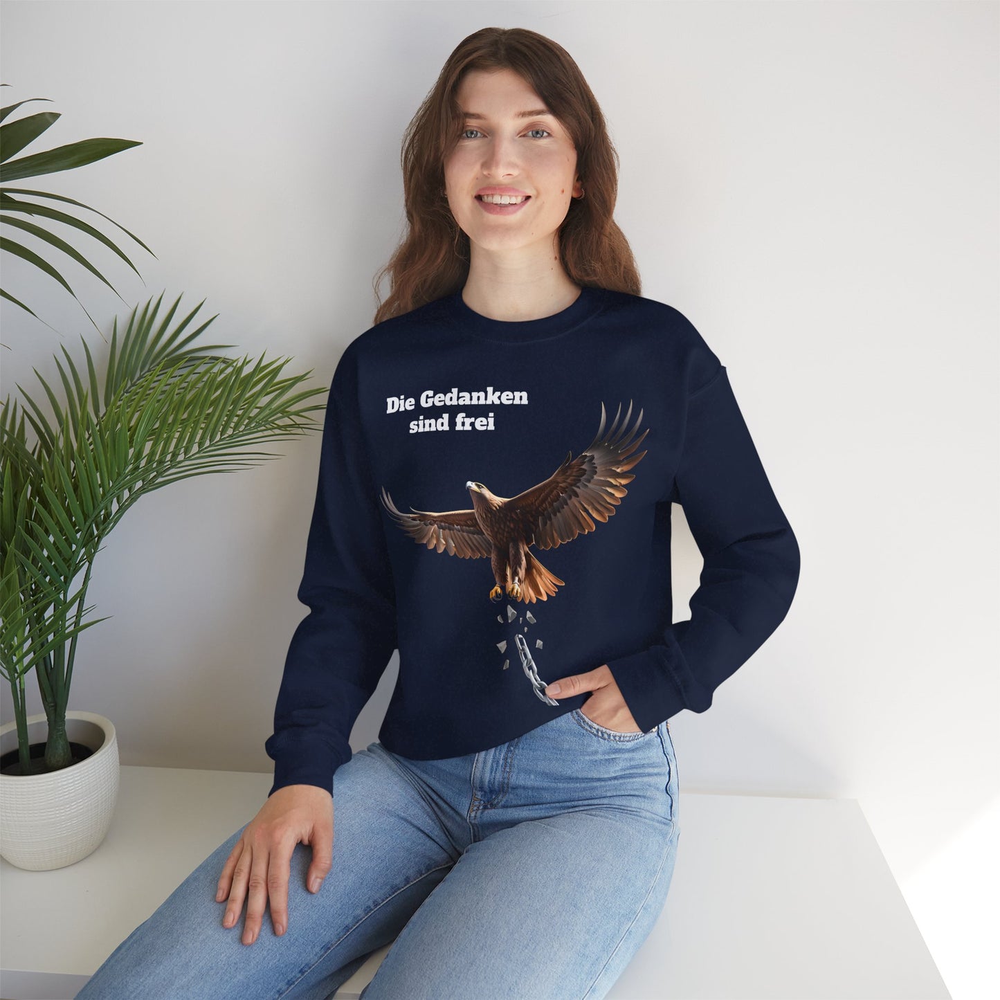 Unisex Sweatshirt mit Volkslied - Gedanken sind frei