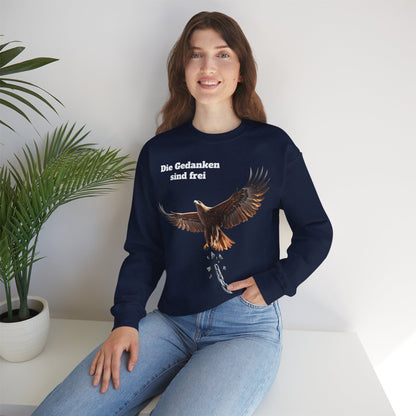 Unisex Sweatshirt mit Volkslied - Gedanken sind frei