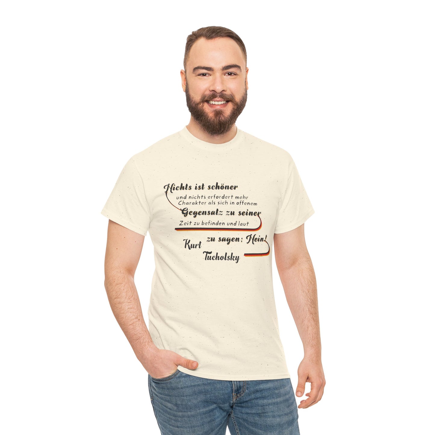 T-Shirt mit Zitat - Kurt Tucholsky - Gegensatz