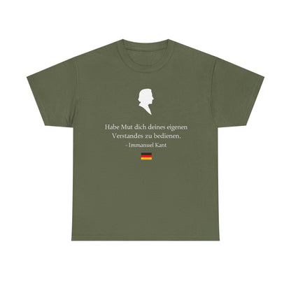 Unisex T-Shirt mit Zitat - Immanuel Kant - Mut zum Verstand