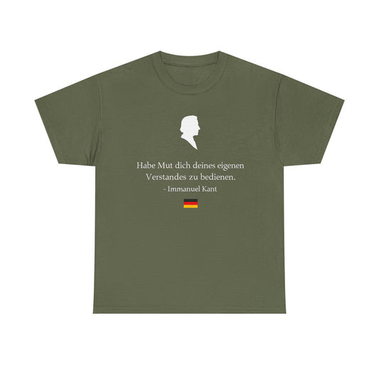 Unisex T-Shirt mit Zitat - Immanuel Kant - Mut zum Verstand