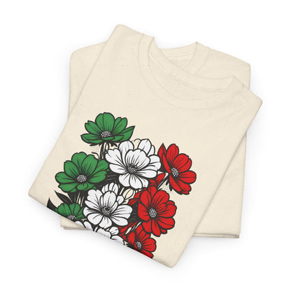 Unisex T-Shirt mit Blumen - Italien