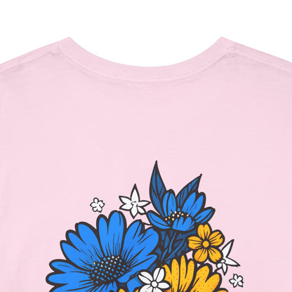 T-Shirt mit Blumen - Bosnien und Herzegowina (Druck hinten)