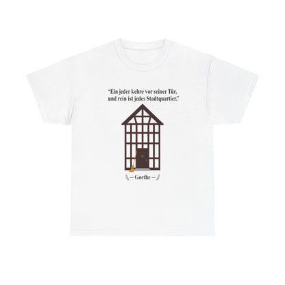 Unisex T-Shirt mit Zitat - Goethe - Stadtquartier
