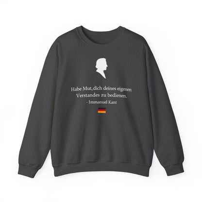 Unisex Sweatshirt mit Zitat - Immanuel Kant - Mut zum Verstand