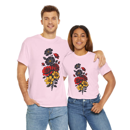 Unisex T-Shirt mit Blumen - Deutschland