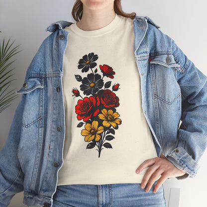 Unisex T-Shirt mit Blumen - Deutschland