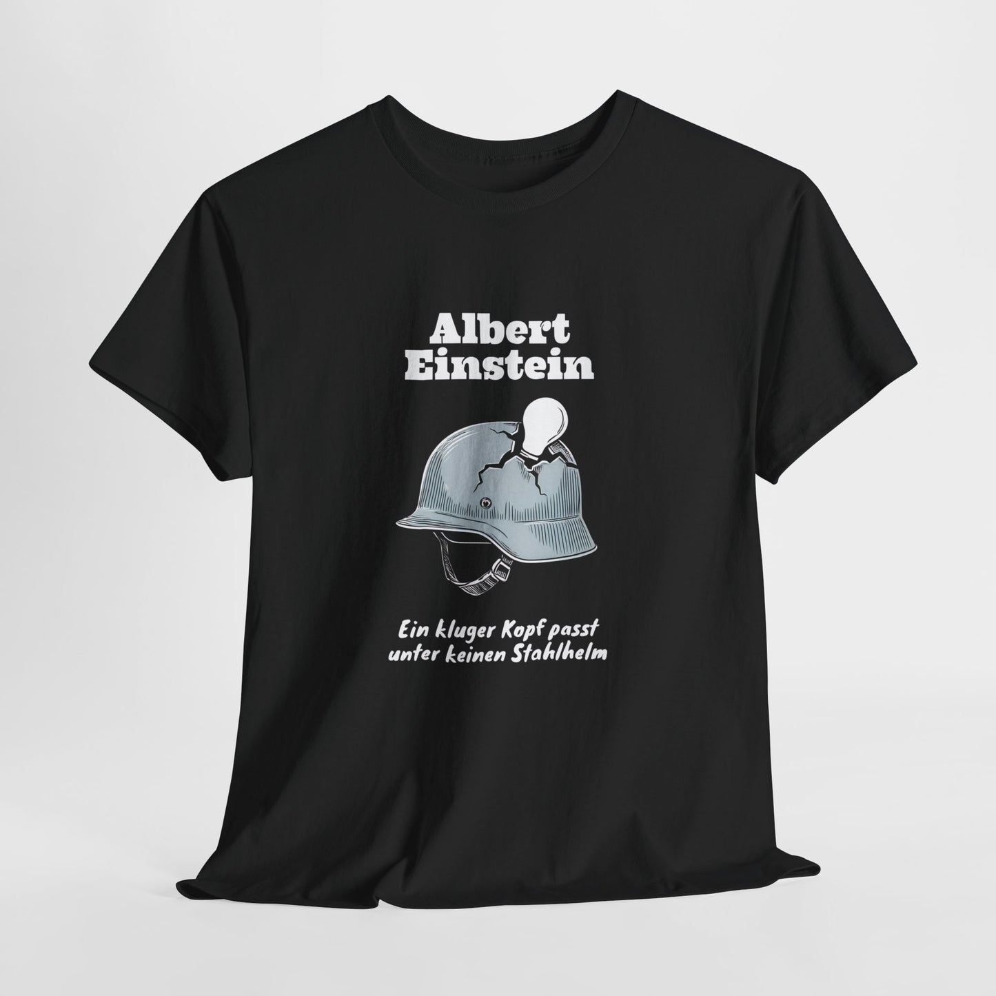 Unisex T-Shirt mit Zitat - Albert Einstein - Kluger Kopf