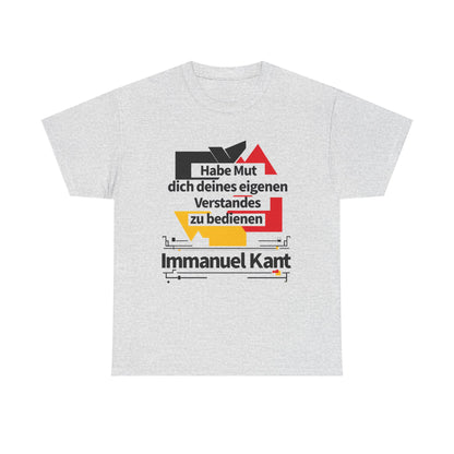 Unisex T-Shirt mit Zitat - Immanuel Kant - Mut zum Verstand
