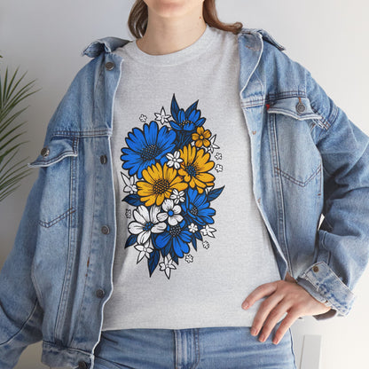 Unisex T-Shirt mit Blumen - Bosnien und Herzegowina