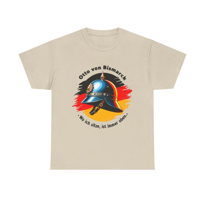 Unisex T-Shirt mit Bismarck Zitat und Pickelhaube - Deutschland