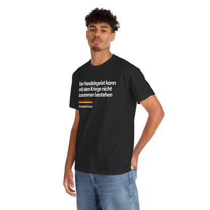 Unisex T-Shirt mit Zitat - Kant - Der Handelsgeist