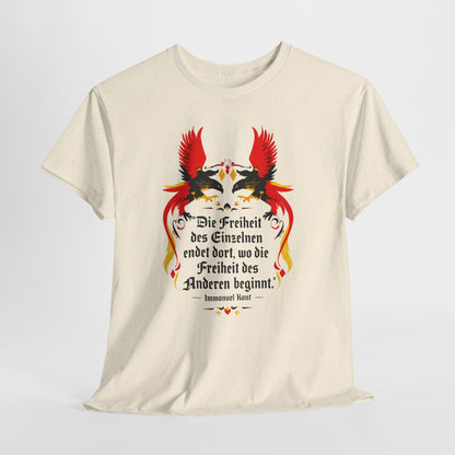 Unisex T-Shirt mit Zitat - Immanuel Kant - Freiheit des Einzelnen